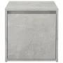 Cajón taburete madera contrachapada gris hormigón 40,5x40x40 cm de vidaXL, Cestas para almacenaje - Ref: Foro24-808778, Preci...