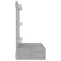 Mueble con espejo y luces LED gris hormigón 60x31,5x62 cm de vidaXL, Tocadores de baño - Ref: Foro24-808886, Precio: 51,92 €,...