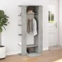 Mueble recibidor madera ingeniería gris hormigón 97,5x37x99 cm de vidaXL, Taquillas y armarios de almacenamiento - Ref: Foro2...