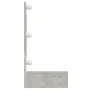 Mueble con espejo y luces LED gris hormigón 90x31,5x62 cm de vidaXL, Tocadores de baño - Ref: Foro24-808895, Precio: 61,47 €,...