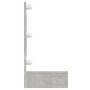 Mueble con espejo y luces LED gris hormigón 90x31,5x62 cm de vidaXL, Tocadores de baño - Ref: Foro24-808895, Precio: 62,23 €,...