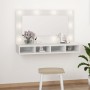 Mueble con espejo y luces LED blanco 90x31,5x62 cm de vidaXL, Tocadores de baño - Ref: Foro24-808891, Precio: 62,02 €, Descue...