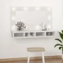 Mueble con espejo y luces LED blanco 90x31,5x62 cm de vidaXL, Tocadores de baño - Ref: Foro24-808891, Precio: 61,24 €, Descue...
