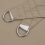 Toldo de vela rectangular tela Oxford gris taupe 2,5x4 m en Sombrillas | Comprar online en Foru.es
