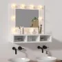 Mueble con espejo y luces LED blanco 60x31,5x62 cm by vidaXL, bathroom vanities - Ref: Foro24-808882, Price: 72,79 €, Discoun...