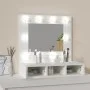Mueble con espejo y luces LED blanco 60x31,5x62 cm by vidaXL, bathroom vanities - Ref: Foro24-808882, Price: 72,79 €, Discoun...