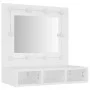 Mueble con espejo y luces LED blanco 60x31,5x62 cm by vidaXL, bathroom vanities - Ref: Foro24-808882, Price: 72,79 €, Discoun...