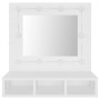 Mueble con espejo y luces LED blanco 60x31,5x62 cm de vidaXL, Tocadores de baño - Ref: Foro24-808882, Precio: 73,60 €, Descue...