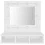 Mueble con espejo y luces LED blanco 60x31,5x62 cm by vidaXL, bathroom vanities - Ref: Foro24-808882, Price: 72,79 €, Discoun...