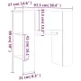 Mueble de recibidor madera de ingeniería blanco 97,5x37x99 cm de vidaXL, Taquillas y armarios de almacenamiento - Ref: Foro24...