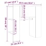 Mueble de recibidor madera de ingeniería blanco 97,5x37x99 cm de vidaXL, Taquillas y armarios de almacenamiento - Ref: Foro24...