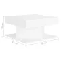 Couchtisch aus Sperrholz weiß 57x57x30 cm von vidaXL, Couchtisch - Ref: Foro24-808368, Preis: 51,88 €, Rabatt: %