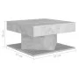 Mesa de centro madera contrachapada gris hormigón 57x57x30 cm de vidaXL, Mesas de centro - Ref: Foro24-808372, Precio: 52,94 ...