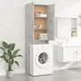 Armario de lavadora gris hormigón 64x25,5x190 cm de vidaXL, Accesorios para lavadoras y secadoras - Ref: Foro24-808417, Preci...