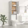 Armario de lavadora gris hormigón 64x25,5x190 cm de vidaXL, Accesorios para lavadoras y secadoras - Ref: Foro24-808417, Preci...