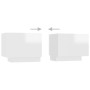 Mueble para TV con luces LED blanco brillante 180x35x40 cm de vidaXL, Muebles TV - Ref: Foro24-3081903, Precio: 161,11 €, Des...