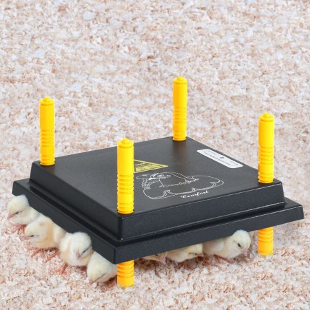 Placa calefactora para pollitos y patitos 25x25 cm de vidaXL, Almohadillas calefactoras para mascotas - Ref: Foro24-171436, P...
