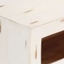 Mueble de TV madera de acacia maciza blanco 110x30x40 cm de vidaXL, Muebles TV - Ref: Foro24-337849, Precio: 120,36 €, Descue...