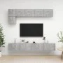 Wohnzimmermöbel Set 5 Stück Holztechnik Grau Beton von vidaXL, TV-Möbel - Ref: Foro24-3079114, Preis: 191,92 €, Rabatt: %