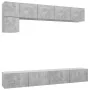 Wohnzimmermöbel Set 5 Stück Holztechnik Grau Beton von vidaXL, TV-Möbel - Ref: Foro24-3079114, Preis: 191,92 €, Rabatt: %