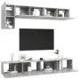 Wohnzimmermöbel Set 5 Stück Holztechnik Grau Beton von vidaXL, TV-Möbel - Ref: Foro24-3079114, Preis: 191,92 €, Rabatt: %