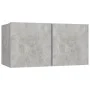 Wohnzimmermöbel Set 5 Stück Holztechnik Grau Beton von vidaXL, TV-Möbel - Ref: Foro24-3079114, Preis: 191,92 €, Rabatt: %