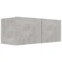 Wohnzimmermöbel Set 5 Stück Holztechnik Grau Beton von vidaXL, TV-Möbel - Ref: Foro24-3079114, Preis: 191,92 €, Rabatt: %