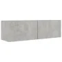 Wohnzimmermöbel Set 5 Stück Holztechnik Grau Beton von vidaXL, TV-Möbel - Ref: Foro24-3079114, Preis: 191,92 €, Rabatt: %