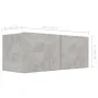 Wohnzimmermöbel Set 5 Stück Holztechnik Grau Beton von vidaXL, TV-Möbel - Ref: Foro24-3079114, Preis: 191,92 €, Rabatt: %