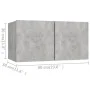 Wohnzimmermöbel Set 5 Stück Holztechnik Grau Beton von vidaXL, TV-Möbel - Ref: Foro24-3079114, Preis: 191,92 €, Rabatt: %