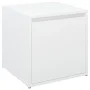 Cajón taburete madera contrachapada blanco 40,5x40x40 cm de vidaXL, Cestas para almacenaje - Ref: Foro24-808774, Precio: 50,3...