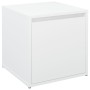 Cajón taburete madera contrachapada blanco 40,5x40x40 cm de vidaXL, Cestas para almacenaje - Ref: Foro24-808774, Precio: 51,0...