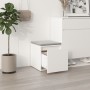 Cajón taburete madera contrachapada blanco 40,5x40x40 cm de vidaXL, Cestas para almacenaje - Ref: Foro24-808774, Precio: 51,0...