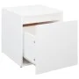 Cajón taburete madera contrachapada blanco 40,5x40x40 cm de vidaXL, Cestas para almacenaje - Ref: Foro24-808774, Precio: 50,3...