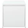 Cajón taburete madera contrachapada blanco 40,5x40x40 cm de vidaXL, Cestas para almacenaje - Ref: Foro24-808774, Precio: 50,3...