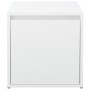 Cajón taburete madera contrachapada blanco 40,5x40x40 cm de vidaXL, Cestas para almacenaje - Ref: Foro24-808774, Precio: 51,0...