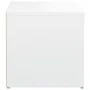 Cajón taburete madera contrachapada blanco 40,5x40x40 cm de vidaXL, Cestas para almacenaje - Ref: Foro24-808774, Precio: 50,3...