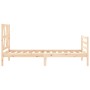 Estructura de cama con cabecero madera maciza 100x200 cm de vidaXL, Camas y somieres - Ref: Foro24-3194366, Precio: 105,22 €,...
