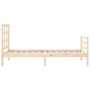Estructura de cama con cabecero madera maciza 100x200 cm de vidaXL, Camas y somieres - Ref: Foro24-3193976, Precio: 108,45 €,...