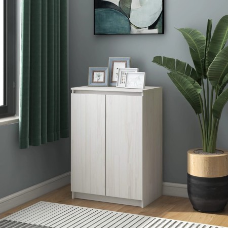 Aparador madera maciza de pino blanco 60x36x84 cm de vidaXL, Aparadores - Ref: Foro24-808109, Precio: 101,05 €, Descuento: %