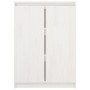 Aparador madera maciza de pino blanco 60x36x84 cm de vidaXL, Aparadores - Ref: Foro24-808109, Precio: 101,05 €, Descuento: %
