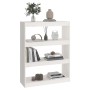 Estantería/divisor de espacios madera pino blanco 80x30x103,5cm de vidaXL, Librerías y estanterías - Ref: Foro24-808189, Prec...