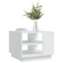 White engineered wood coffee table 55x55x43 cm by vidaXL, Coffee table - Ref: Foro24-810289, Price: 50,71 €, Discount: %
