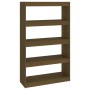 Estantería/divisor de espacios pino marrón miel 80x30x135,5 cm de vidaXL, Librerías y estanterías - Ref: Foro24-808196, Preci...