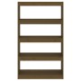 Estantería/divisor de espacios pino marrón miel 80x30x135,5 cm de vidaXL, Librerías y estanterías - Ref: Foro24-808196, Preci...
