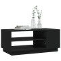 Mesa de centro de madera de ingeniería negra 102x55x43 cm de vidaXL, Mesas de centro - Ref: Foro24-810281, Precio: 66,11 €, D...
