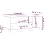Mesa de centro de madera de ingeniería negra 102x55x43 cm de vidaXL, Mesas de centro - Ref: Foro24-810281, Precio: 66,11 €, D...