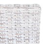 Sillas de comedor 4 uds ratán Kubu y madera mango blanco en Sillas de comedor | Comprar online en Foru.es
