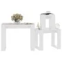 Mesas apilables 3 piezas madera contrachapada blanco de vidaXL, Mesas auxiliares - Ref: Foro24-808603, Precio: 47,92 €, Descu...