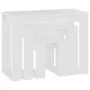 Mesas apilables 3 piezas madera contrachapada blanco de vidaXL, Mesas auxiliares - Ref: Foro24-808603, Precio: 47,92 €, Descu...